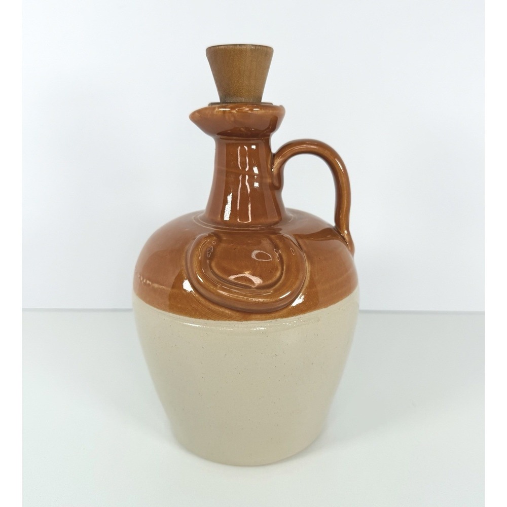 Donald Fisher "Ye Monks" Whiskey‎ Jug Decanter Jar Edinburgh Scotland 8.5"